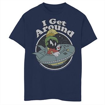Boys 8-20 Looney Tunes Marvin I Get Around Galactic Portrait Graphic Tee