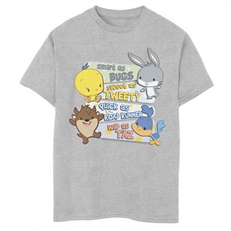 Boys 8-20 Looney Tunes Group Smart As Bugs Text Graphic Tee