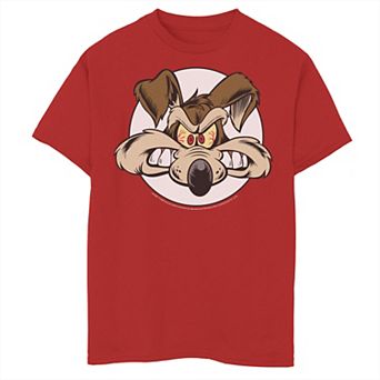 Boys 8-20 Looney Tunes Wile E. Coyote Angry Big Face Graphic Tee