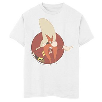 Boys 8-20 Looney Tunes Yosemite Sam Red Circle Portrait Graphic Tee