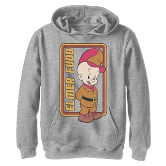 Boys 8-20 Looney Tunes Elmer Fudd Framed Simple Portrait Graphic Fleece Hoodie