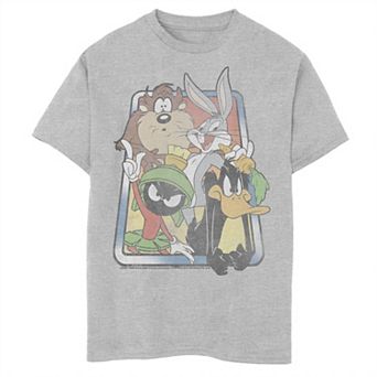 Boys 6-20 Looney Tunes Group Shot Fade Portrait Graphic Tee