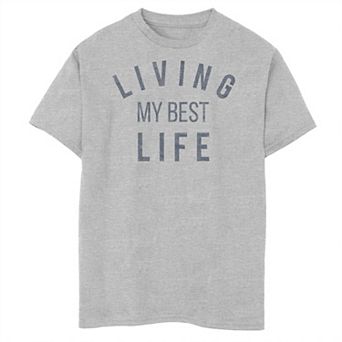 Boys 6-20 My Life Two Inspirational Text Graphic Tee