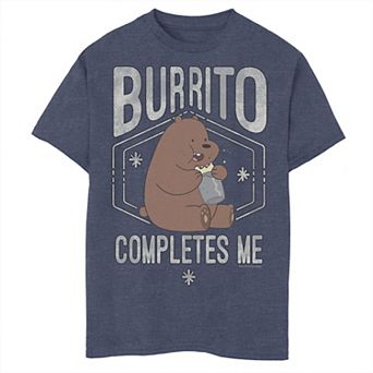 Boys 8-20 Cartoon Network We Bare Bears Grizzly Burrito Completes Me Graphic Tee