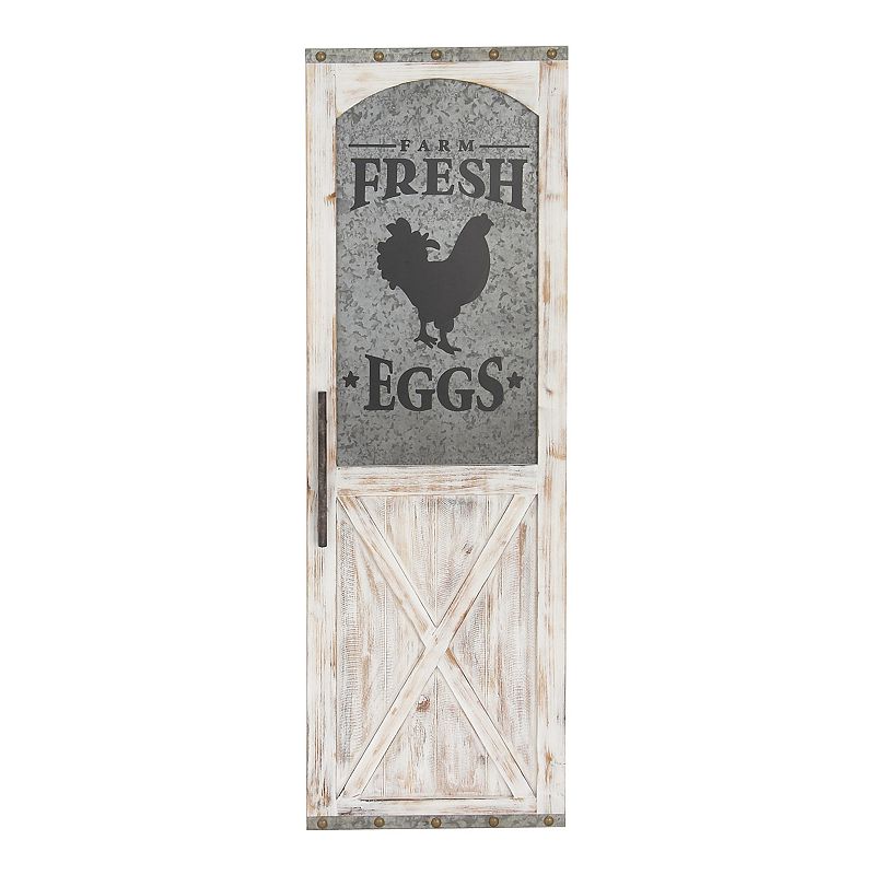 18884333 Stella & Eve Fresh Eggs Door Wall Decor, Black, OV sku 18884333