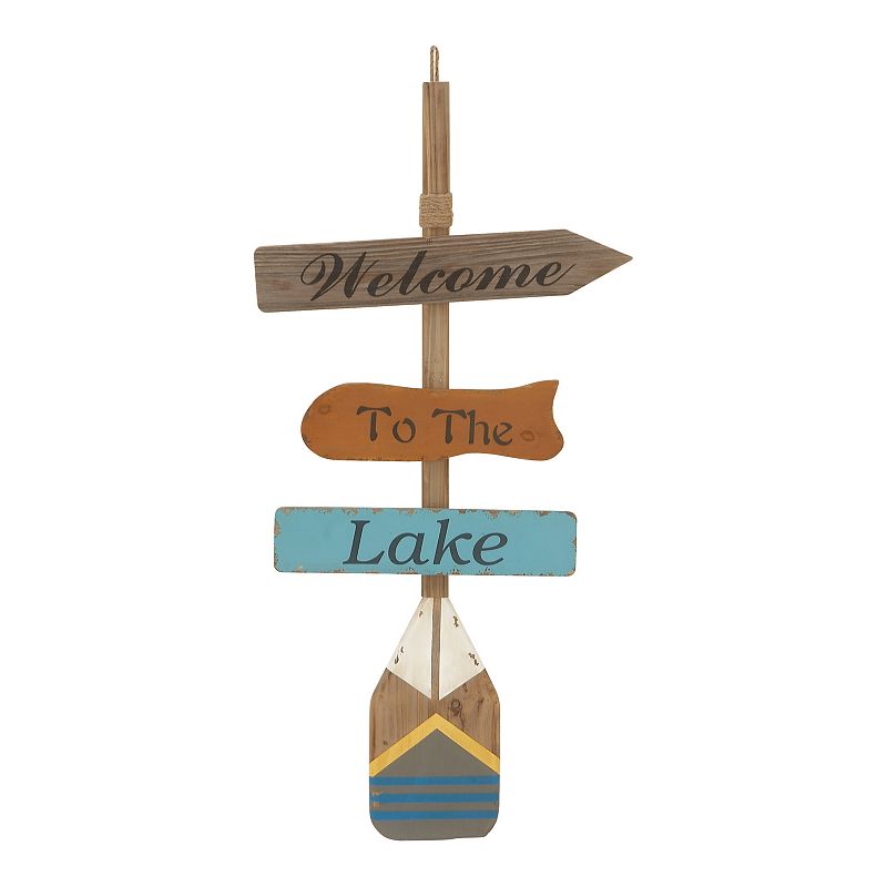 Stella & Eve Welcome to the Lake Wall Decor, Multicolor, OVERSIZED
