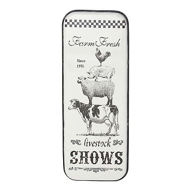 Stella & Eve Farmhouse Stacked Animal Wall Decor