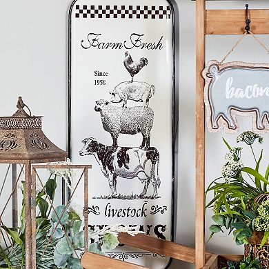 Stella & Eve Farmhouse Stacked Animal Wall Decor