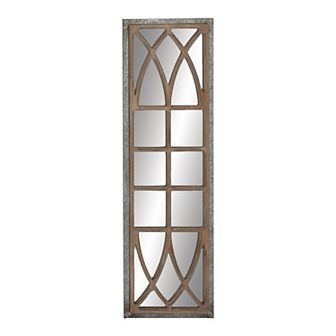 Stella & Eve Rustic Windowpane Mirror Wall Decor