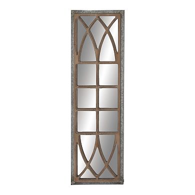 Stella & Eve Rustic Windowpane Mirror Wall Decor