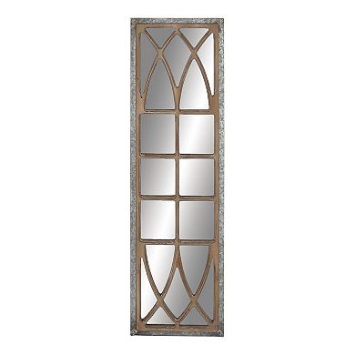 Stella & Eve Rustic Windowpane Mirror Wall Decor