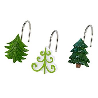Avanti Christmas Trees Shower Hooks