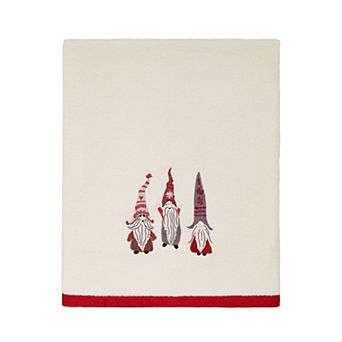 Avanti Christmas Gnomes Bath Towel