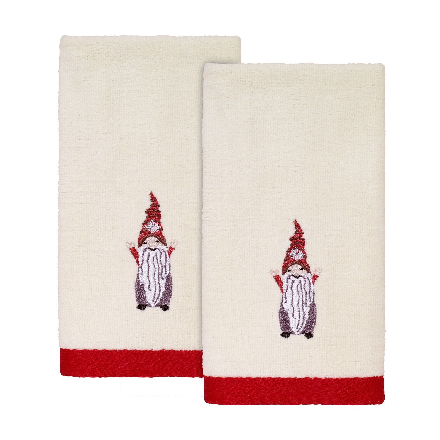 Christmas Hand Towels Set 4 Pack Embroidered Kitchen Dish Towels