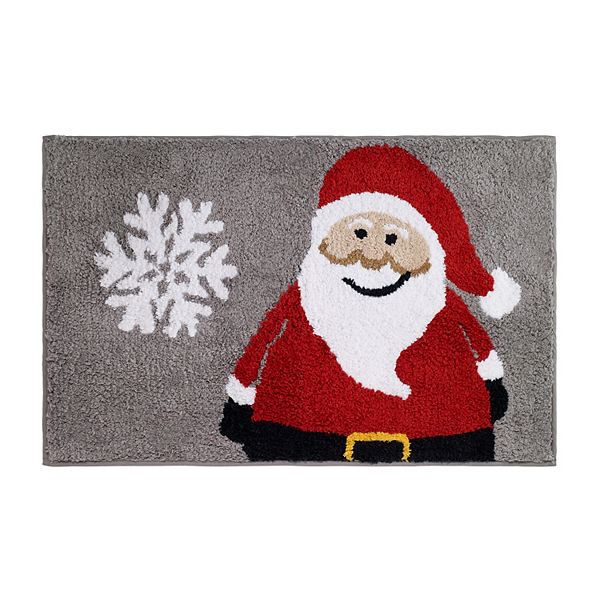 Avanti Santa Christmas Bath Rug