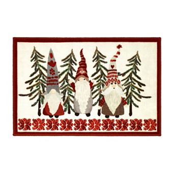 Avanti Christmas Gnomes Bath Rug