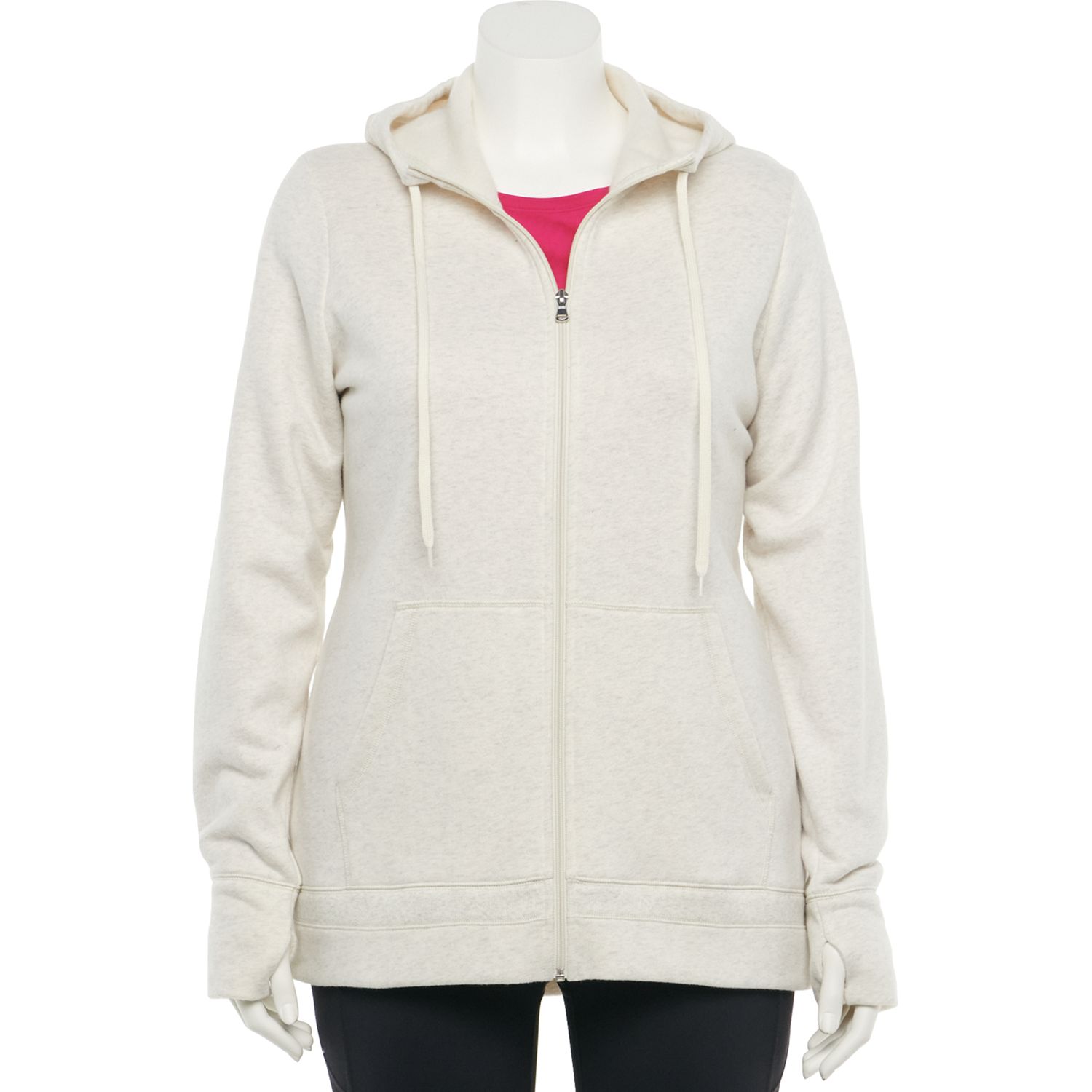 plus size fleece hoodie