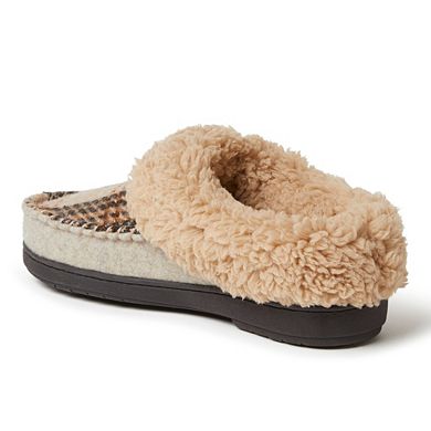 Women's Dearfoams Elaine Woven Plaid Clog Slippers