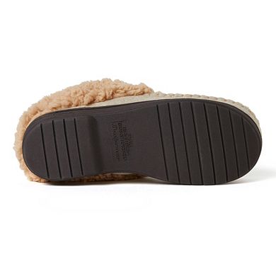 Women's Dearfoams Elaine Woven Plaid Clog Slippers