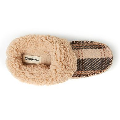Women's Dearfoams Elaine Woven Plaid Clog Slippers