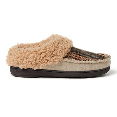 Women's Dearfoams Elaine Woven Plaid Clog Slippers