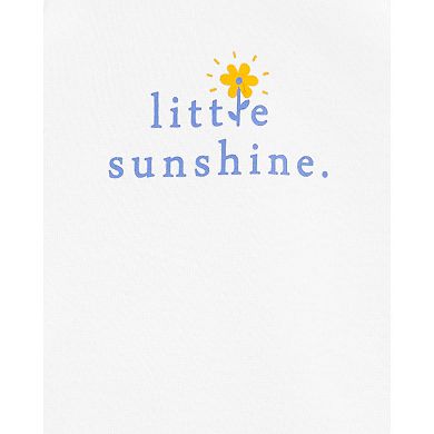Baby Girl Carter's 3-Piece Little Sunshine Top, Bodysuit & Little Short Set