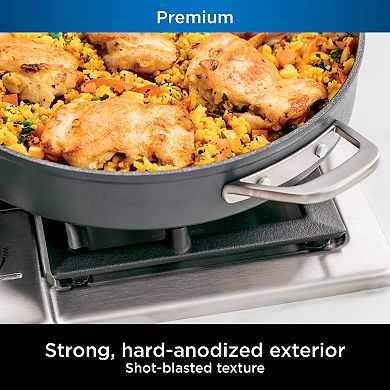 Ninja™ NeverStick® Premium Hard-Anodized 4-Quart Sauté Pan with Glass Lid