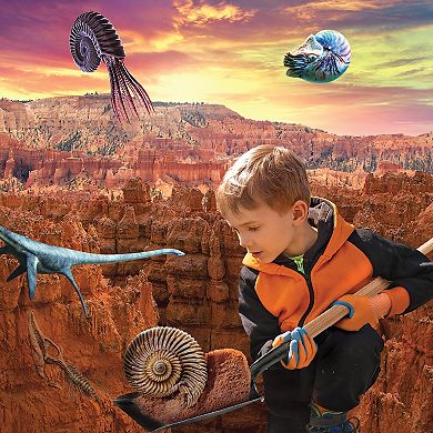 Discovery Mindblown Toy Fossil Excavation Kit 15-Piece Set