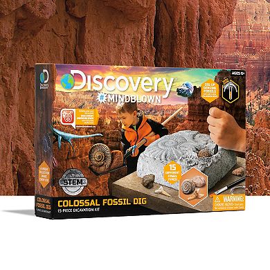 Discovery Mindblown Toy Fossil Excavation Kit 15-Piece Set