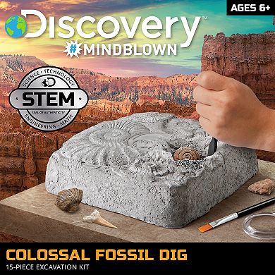 Discovery Mindblown Toy Fossil Excavation Kit 15-Piece Set