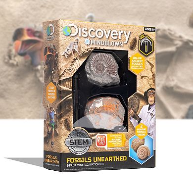 Discovery Mindblown Toy Excavation Kit Mini Fossil 2-Piece Set