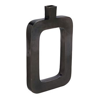 Stella & Eve Contemporary Black Metal Vase