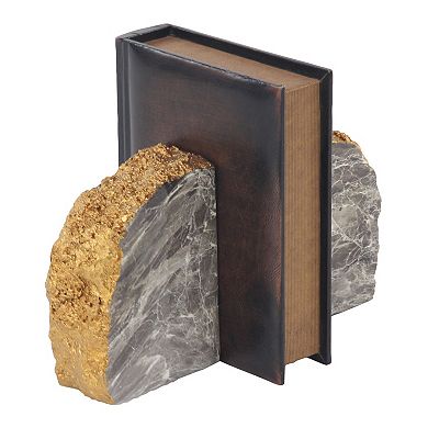 Stella & Eve Marble Faux Thunder Egg Stone Bookends 2-pc. Set