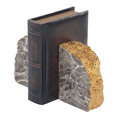 Stella & Eve Marble Faux Thunder Egg Stone Bookends 2-pc. Set