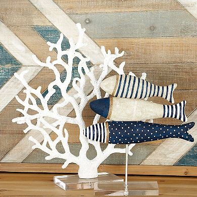 Stella & Eve Coastal Faux Coral Sculpture Table Decor