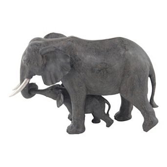 Stella & Eve Eclectic Elephants Sculpture Table Decor
