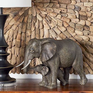 Stella & Eve Eclectic Elephants Sculpture Table Decor