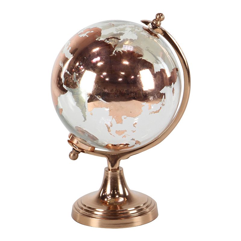 Stella & Eve Metallic Globe Table Decor, Red, Medium