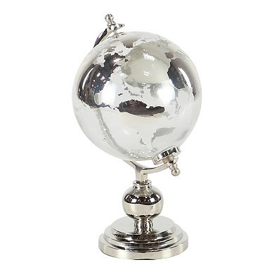 Stella & Eve Metallic Silver Finish Globe Table Decor