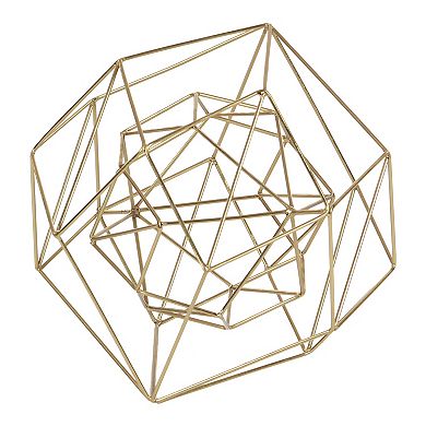 Stella & Eve Metallic Geometric Orb Sculpture Table Decor
