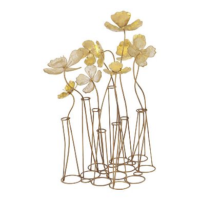 Stella & Eve Large Metallic Flower Sculpture Table Decor