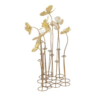 Stella & Eve Large Metallic Flower Sculpture Table Decor