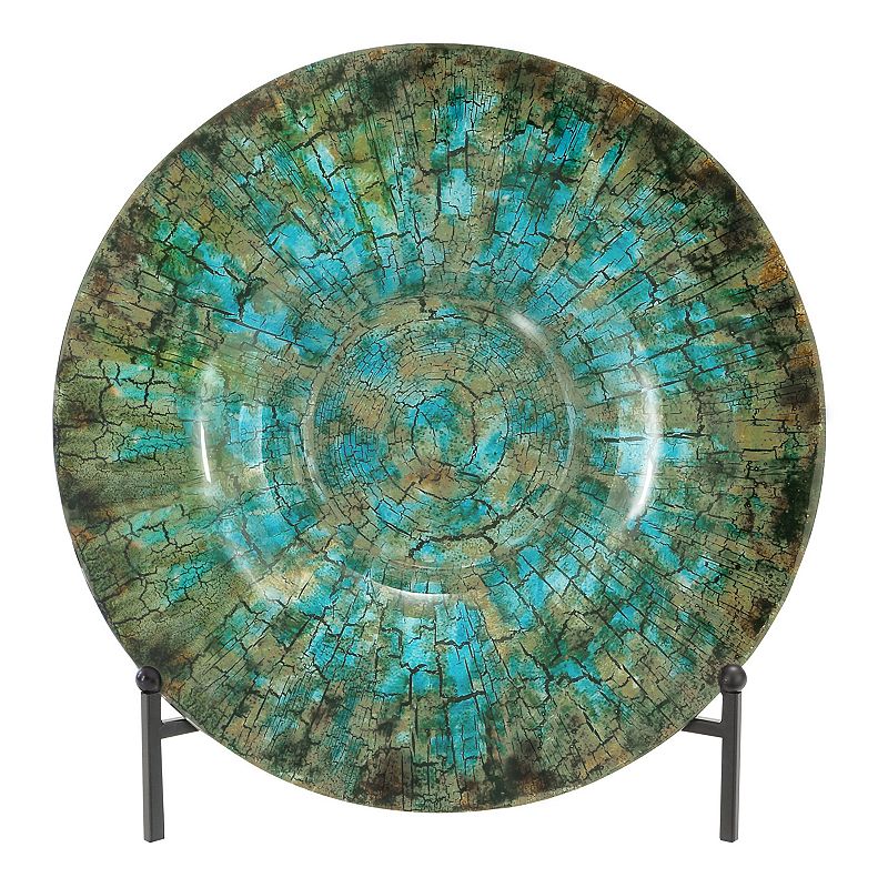 Stella & Eve Abstract Charger Plate Table Decor, Green, Small