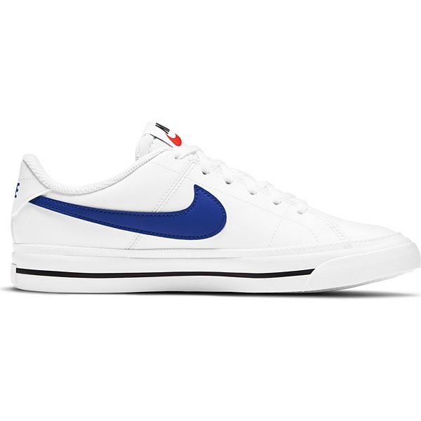 Nike Court Legacy Big Kids' Shoes - White Game Royal Black (5.5)