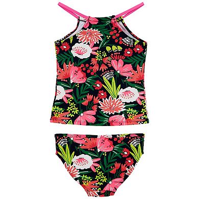 Girls 4-16 Carter's Carter's Floral 2-Piece Tankini Top & Bottoms Swimsuit Set