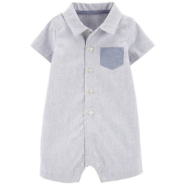 Genuine Merchandise Chicago Cubs Stripe Romper (Baby Boy) at Von Maur