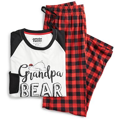 Men's Jammies For Your Families® Cool Bear Top & Plaid Pants Pajama Set by Cuddl Duds