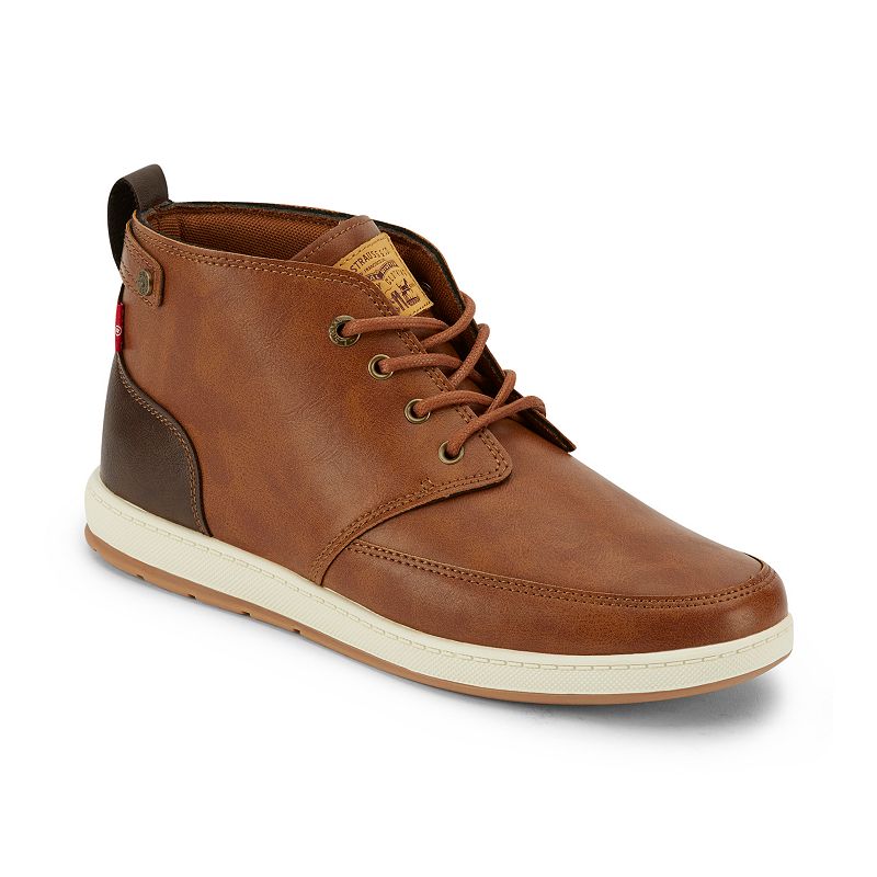 UPC 191605405519 product image for Levi's Atwater Waxed UL NB Men's Sneaker Boots, Size: 9, Beig/Green | upcitemdb.com