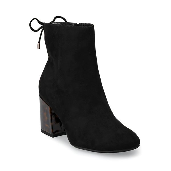 Black shop booties kohls