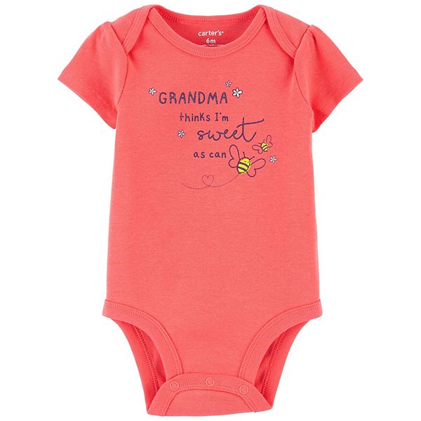 Details about   Carter's  Boys or Girls Grandma me and a Big Cuddle Bodysuit NWT unisex 